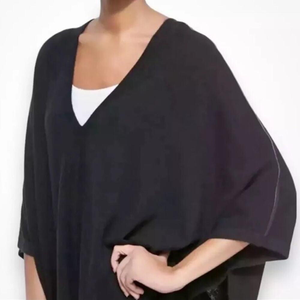 VINCE 100% CASHMERE V NECK WOMEN PONCHO SWEATER SIZE XS/S $475